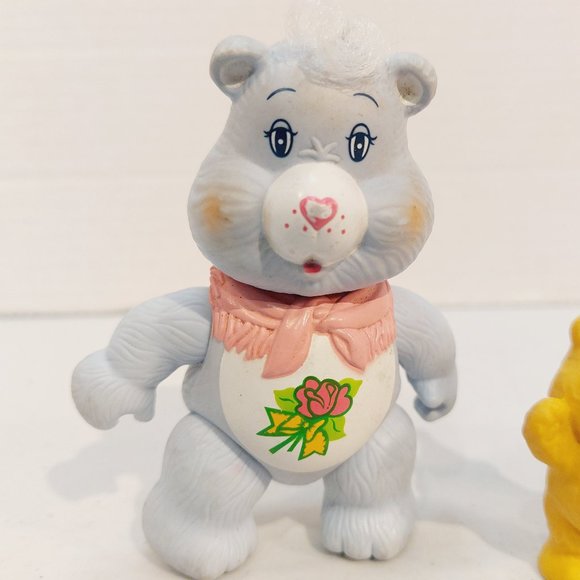 Vtg 1984 Care Bear PVC Figures ~ Grams Bear, Birthday Bear, Bedtime Bear - Picture 2 of 5